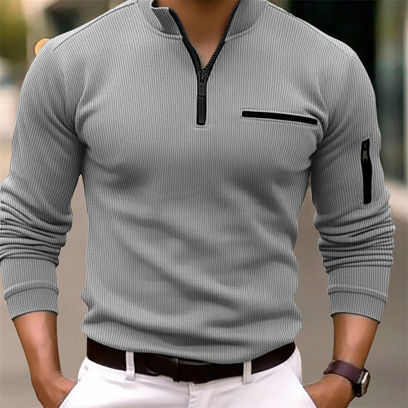 GUSTAVE | PULL ELEGANT Á COL ZIPÉ